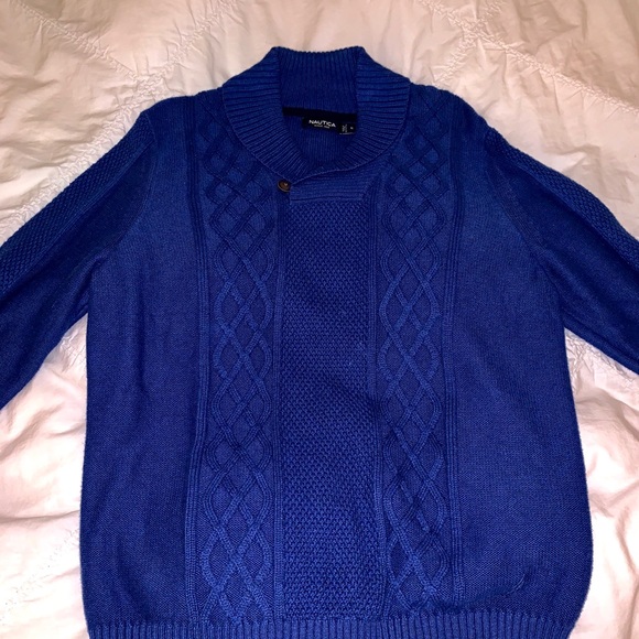 Nautica Other - MENS Nautica Blue Canle Knit Sweater